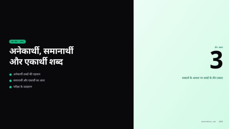 अनेकार्थी, समानार्थी और एकार्थी शब्द — featured image