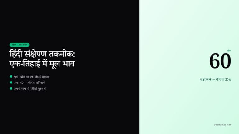 Precis Writing in Hindi UPSC featured image in Hindi