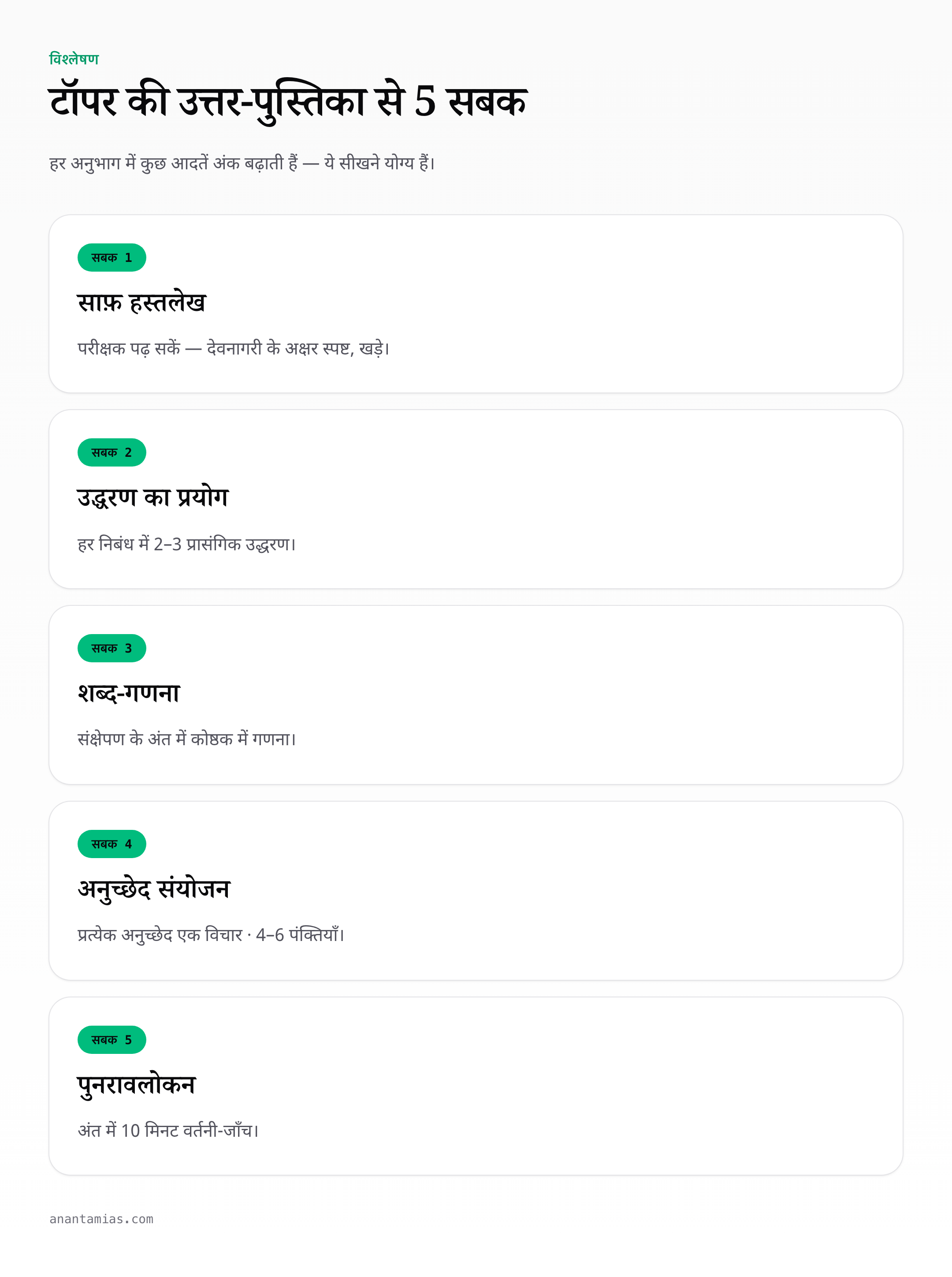 hindi-compulsory-sample-answer cheat sheet