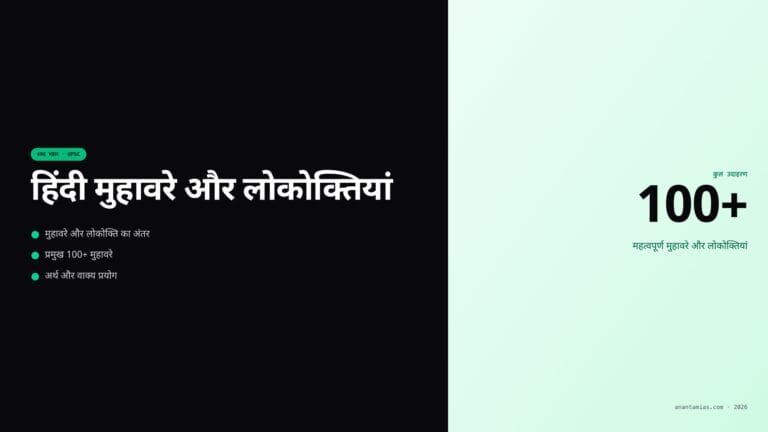 हिंदी मुहावरे और लोकोक्तियां — featured image