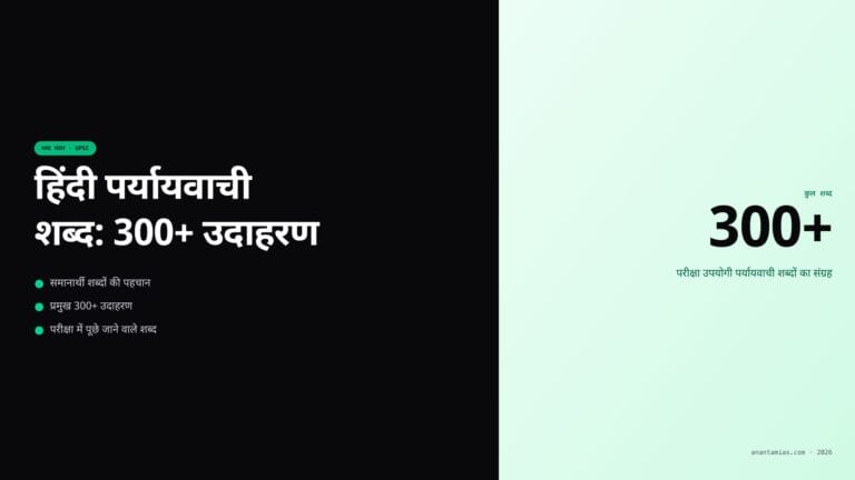 हिंदी पर्यायवाची शब्द: 300+ उदाहरण — featured image