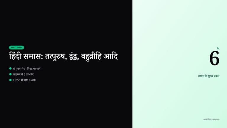 Hindi Samas (हिंदी समास) featured image in Hindi