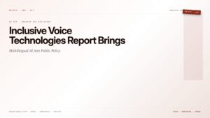 Inclusive Voice Technologies Report Brings Multilingual AI into Public Policy — featured card for Anantam IAS UPSC guide.