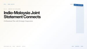 India-Malaysia Joint Statement Connects Civilizational Ties with Strategic Cooperation — featured card for Anantam IAS UPSC guide.