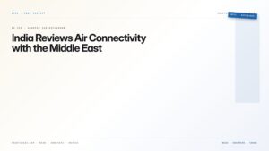 India Reviews Air Connectivity with the Middle East — featured card for Anantam IAS UPSC guide.
