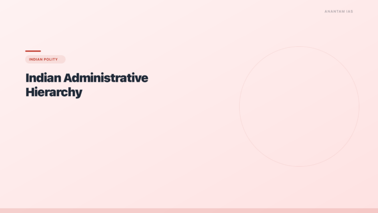 Indian Administrative Hierarchy: SDM to Cabinet Secretary - featured image for UPSC preparation
