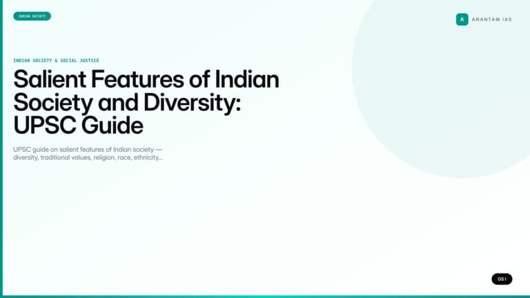 Salient Features of Indian Society and Diversity: UPSC Guide — UPSC featured image