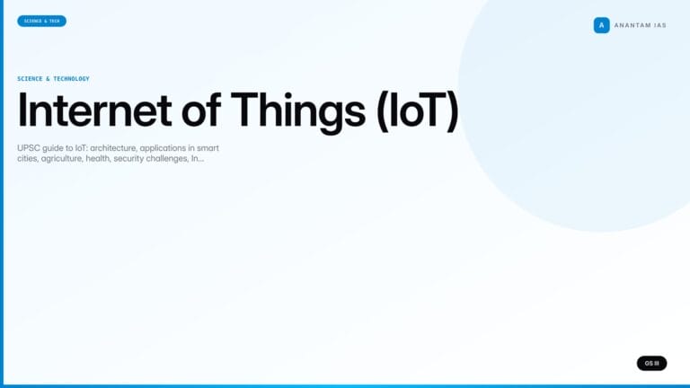 Internet of Things (IoT) (UPSC Science & Tech) — UPSC featured image