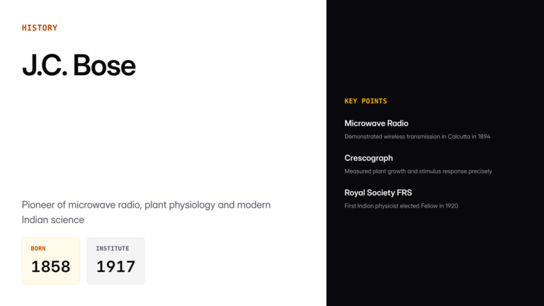 jagadish chandra bose — UPSC study guide featured image