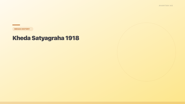 Kheda Satyagraha 1918: Gandhi's Second Mass Movement in India - featured image for UPSC preparation