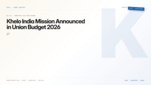 Khelo India Mission Announced in Union Budget 2026-27 — featured card for Anantam IAS UPSC guide.