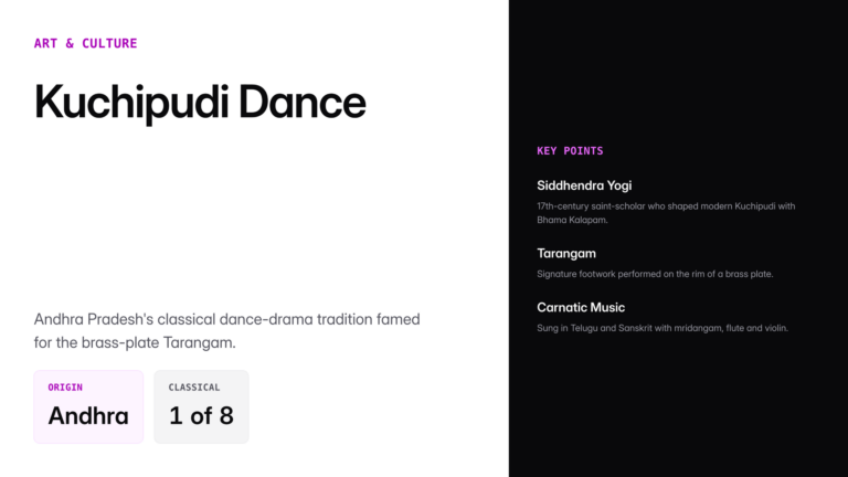 kuchipudi dance — UPSC study guide featured image