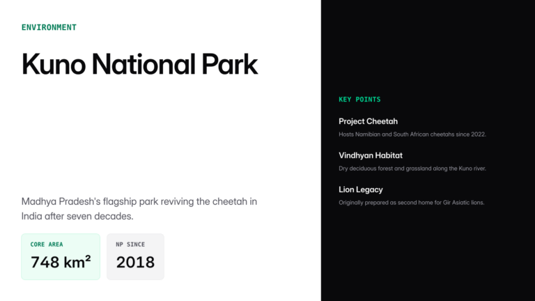 kuno national park — UPSC study guide featured image