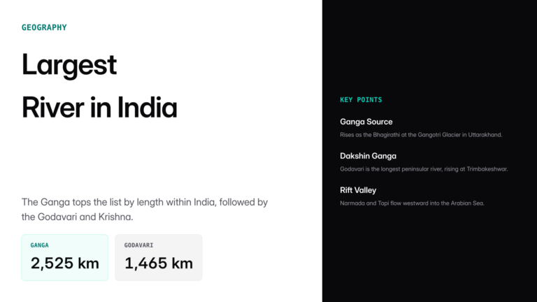 largest river in india — UPSC study guide featured image