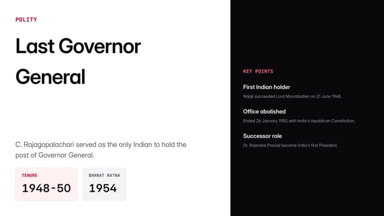 last governor general of india — UPSC study guide featured image