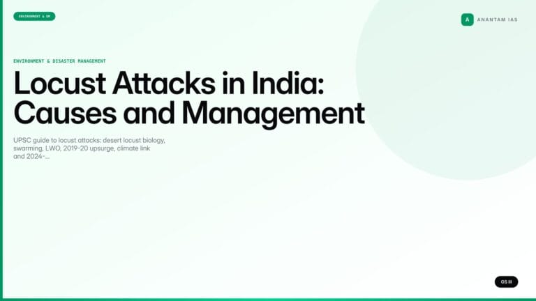 Locust Attacks in India: Causes and Management (UPSC Environment) — UPSC featured image