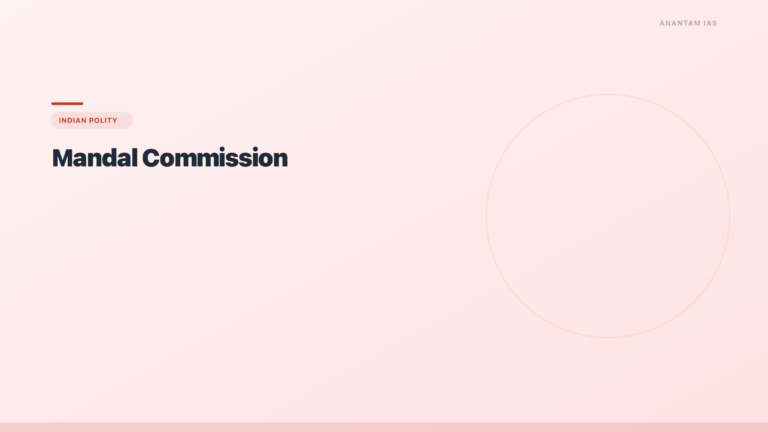Mandal Commission: OBC Reservation Report & 1990 Implementation - featured image for UPSC preparation