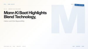 Mann Ki Baat Highlights Blend Technology, Culture and Civic Responsibility — featured card for Anantam IAS UPSC guide.