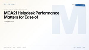 MCA21 Helpdesk Performance Matters for Ease of Doing Business — featured card for Anantam IAS UPSC guide.