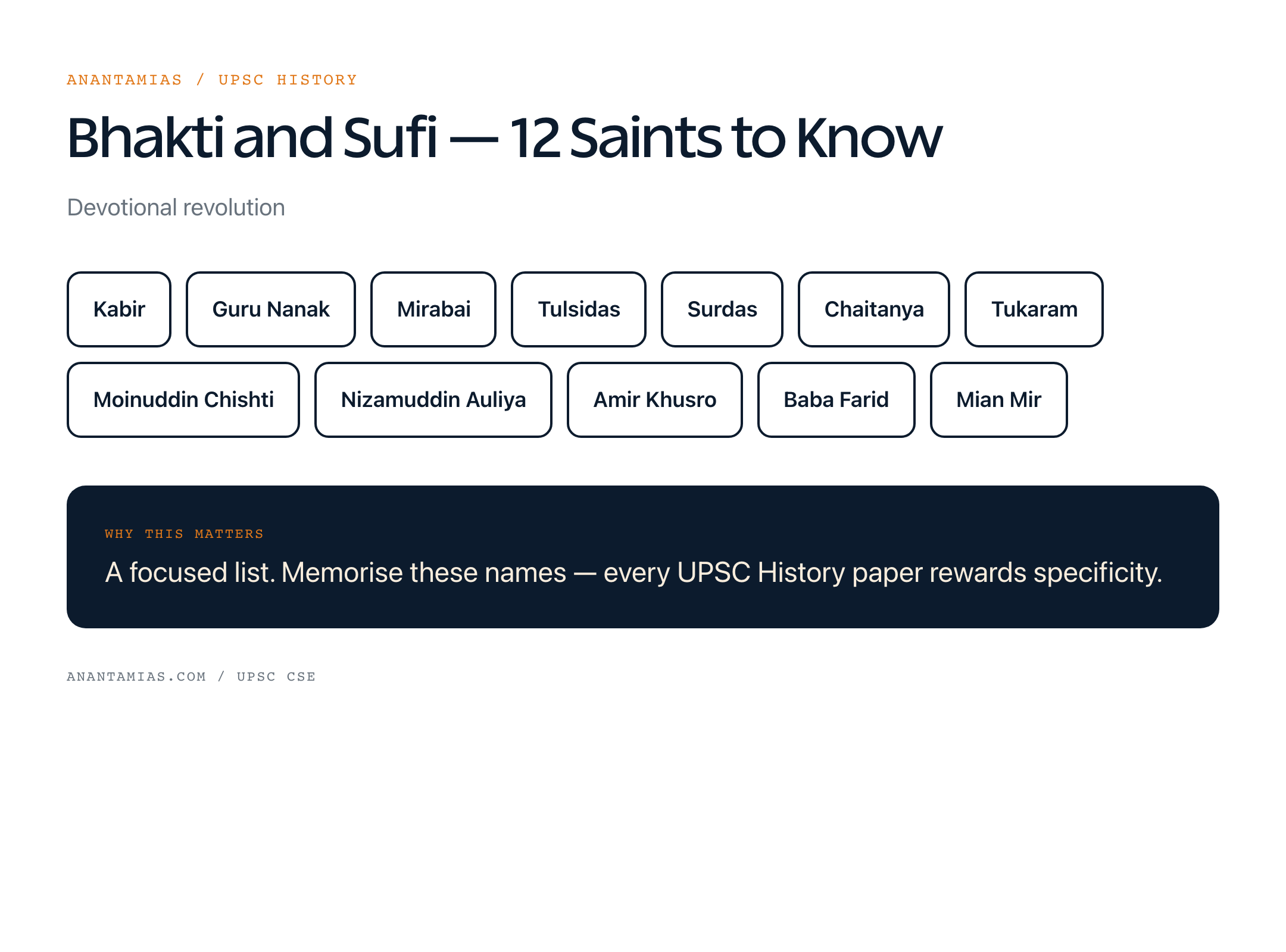 Bhakti and Sufi — 12 Saints to Know — Devotional revolution
