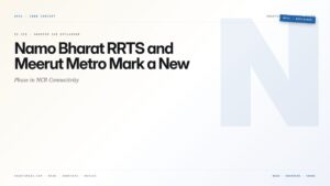 Namo Bharat RRTS and Meerut Metro Mark a New Phase in NCR Connectivity — featured card for Anantam IAS UPSC guide.