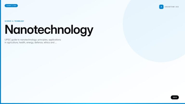 Nanotechnology (UPSC Science & Tech) — UPSC featured image