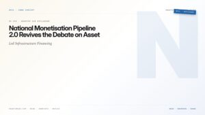 National Monetisation Pipeline 2.0 Revives the Debate on Asset-Led Infrastructure Financing — featured card for Anantam IAS UPSC guide.