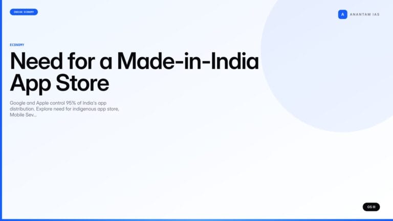 Need for a Made-in-India App Store (UPSC Economy) — UPSC featured image