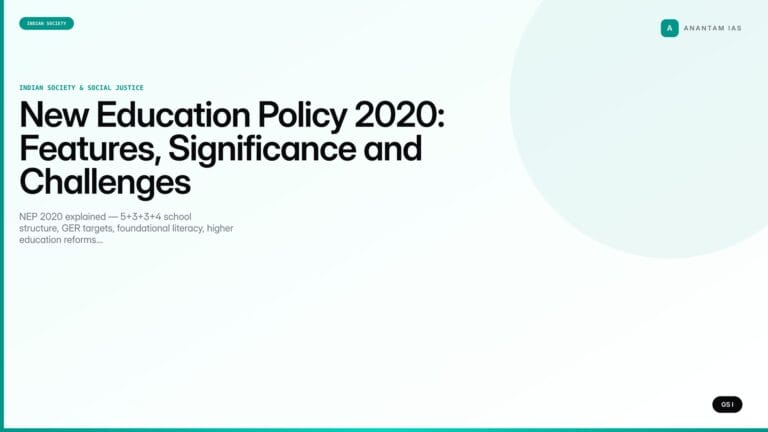 New Education Policy 2020: Features, Significance and Challenges (UPSC) — UPSC featured image