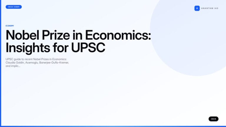 Nobel Prize in Economics: Insights for UPSC (UPSC Economy) — UPSC featured image