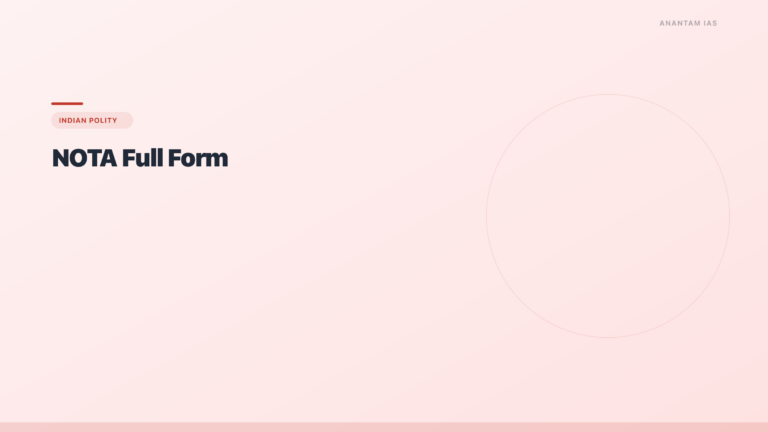 NOTA Full Form: None of the Above in Indian Elections - featured image for UPSC preparation