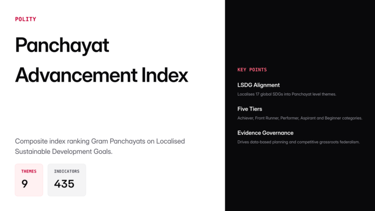 panchayat advancement index — UPSC study guide featured image