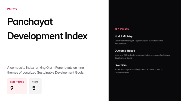 panchayat development index — UPSC study guide featured image