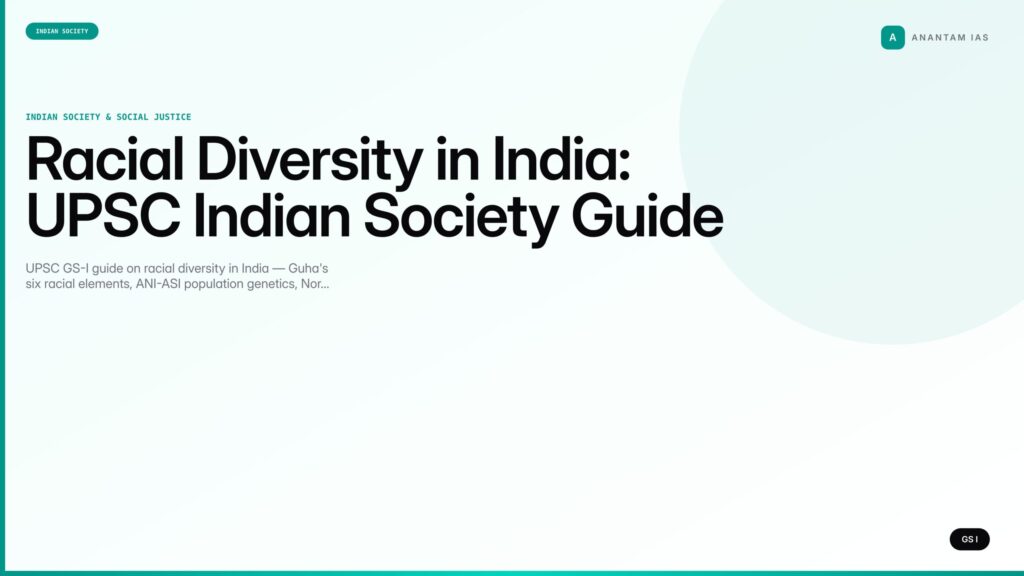 Racial Diversity in India: UPSC Indian Society Guide — UPSC featured image