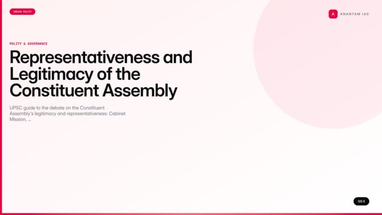 Representativeness and Legitimacy of the Constituent Assembly — UPSC Polity — UPSC featured image