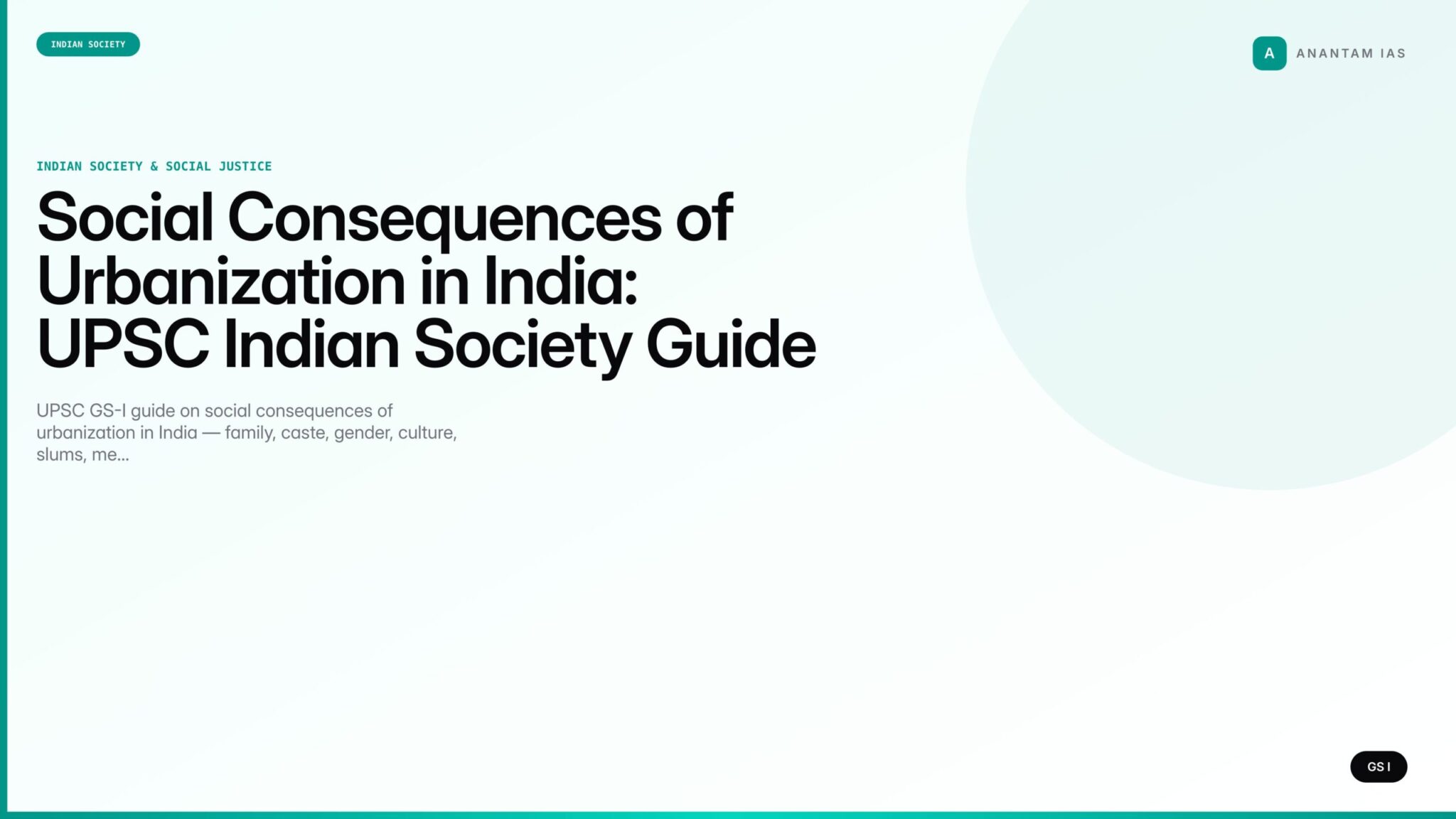 Social Consequences of Urbanization in India: UPSC Indian Society Guide ...