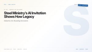Steel Ministry's AI Invitation Shows How Legacy Industries Are Recasting Innovation — featured card for Anantam IAS UPSC guide.