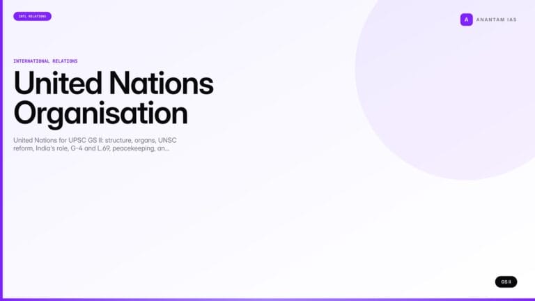 United Nations Organisation (UPSC International Relations) — UPSC featured image