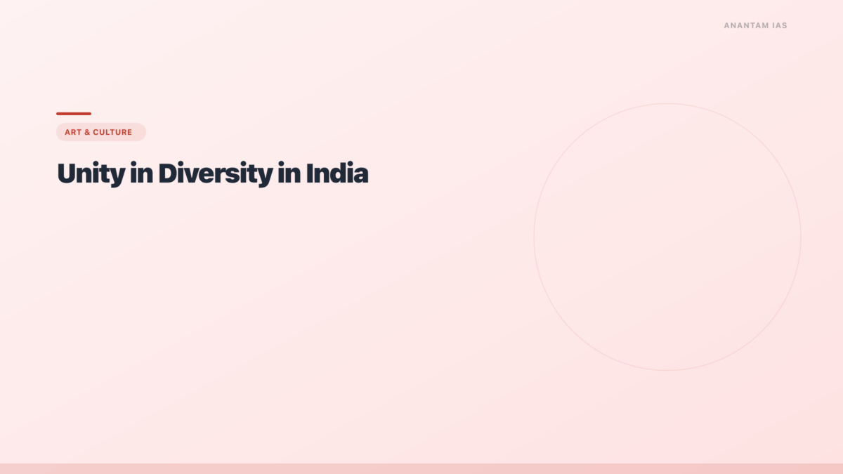 Constructive Unity Example Unity in Diversity in India: Meaning, Examples & Constitutional Basis ...