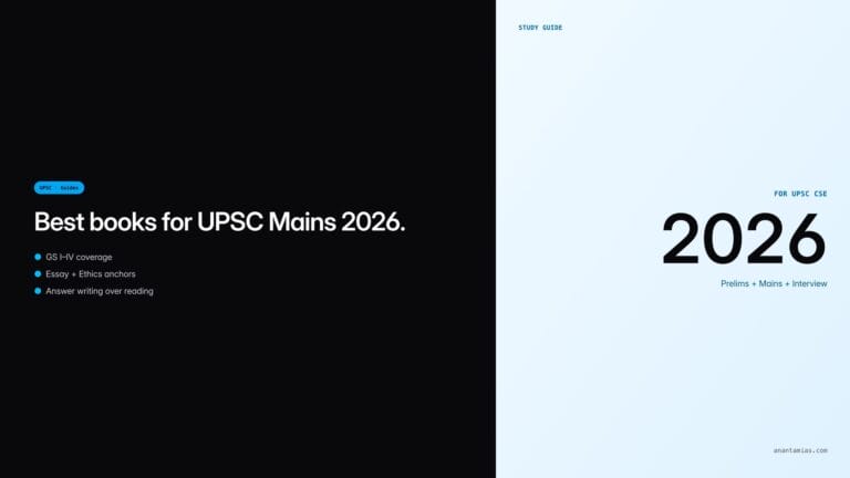 Best books for UPSC Mains 2026 — featured image