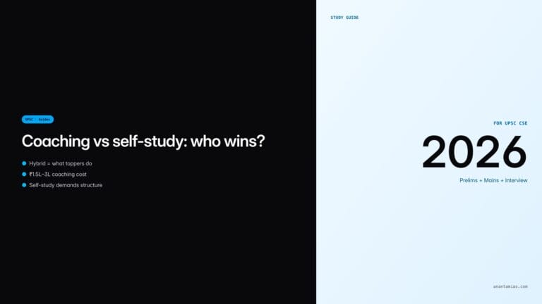 UPSC coaching vs self-study — featured image