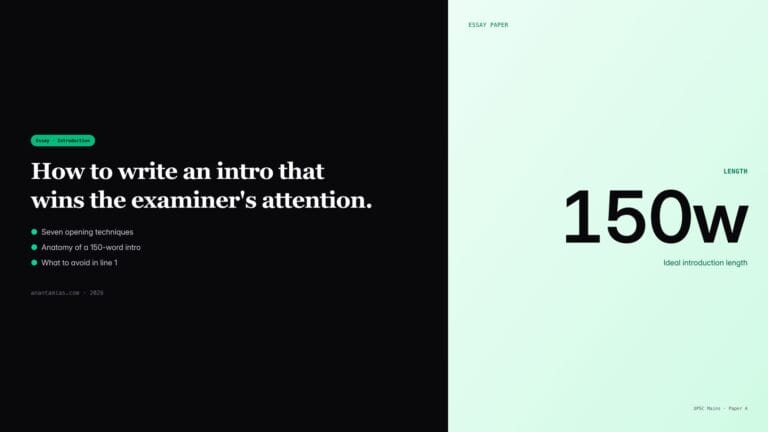 How to write a powerful UPSC Mains essay introduction