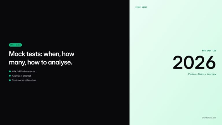 UPSC mock tests strategy — featured image