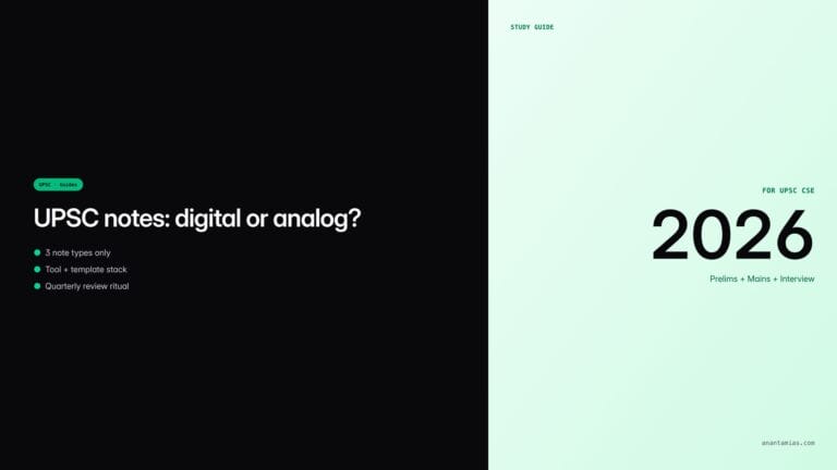 UPSC note-making guide — featured image