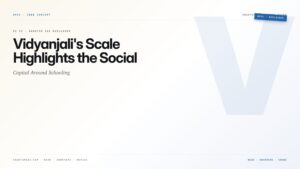 Vidyanjali's Scale Highlights the Social Capital Around Schooling — featured card for Anantam IAS UPSC guide.