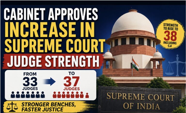 Cabinet Approves Increase in Supreme Court Judge Strength to 37