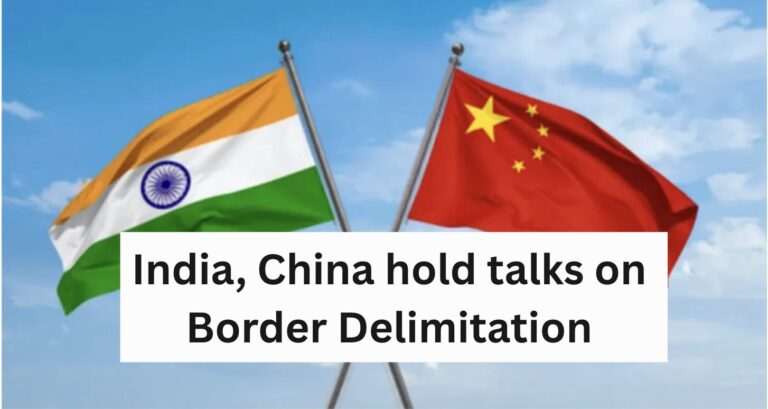 India, China hold talks on Border Delimitation