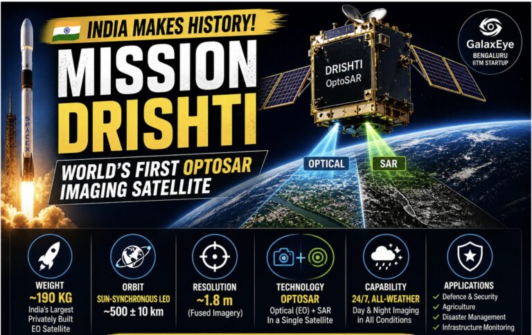Mission Drishti World's First OptoSAR Imaging Satellite