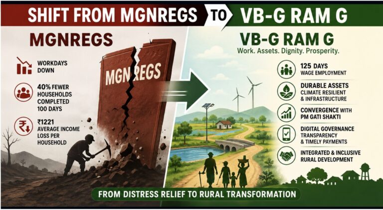 MGNREGS coverage fell in 2025-26: Shift From MGNREGS to VB-G RAM G