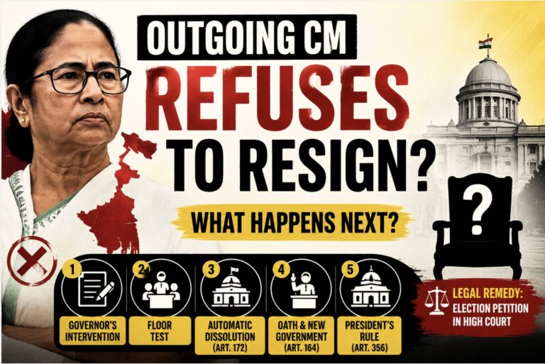 What Happens if an Outgoing CM Refuses to Resign?
